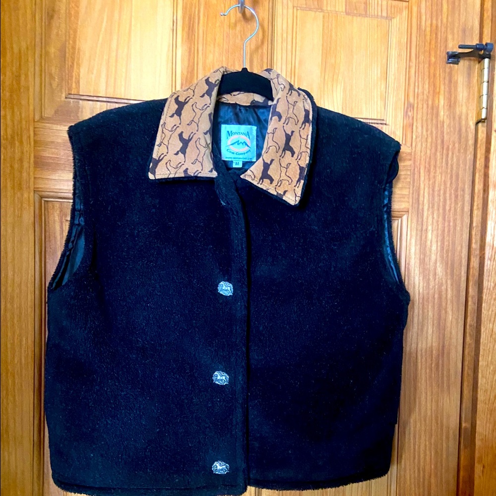 2/$35. Montana Coat Company western black vest